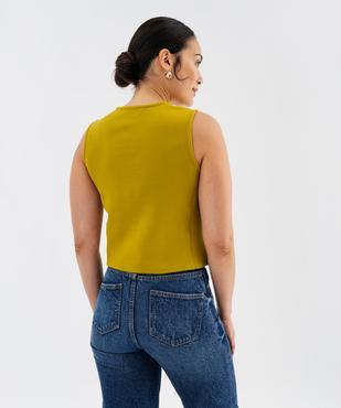 Gilet de costume sans manches en maille milano femme vue2 - GEMO(FEMME PAP) - GEMO