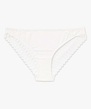Culotte en dentelle et microfibre femme vue4 - GEMO 4G FEMME - GEMO