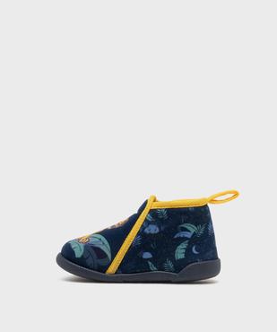 Chaussons montants zippés en velours imprimés Simba - Le Roi Lion vue3 - ROI LION - GEMO