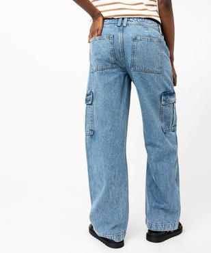 Jean coupe cargo avec poches à rabat femme vue3 - GEMO 4G FEMME - GEMO
