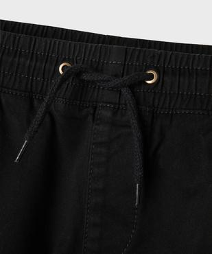 Pantalon cargo Regular en coton stretch à taille élastiquée garçon vue2 - GEMO (JUNIOR) - GEMO