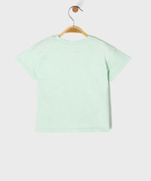 Tee-shirt manches courtes brodé bébé fille vue3 - GEMO 4G BEBE - GEMO