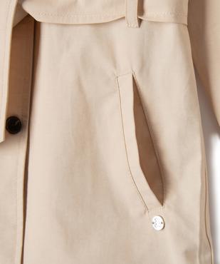 Trench imperméable à capuche fille - LuluCastagnette vue3 - LULUCASTAGNETTE - GEMO