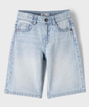 Short en jean coupe skater garçon vue1 - GEMO (ENFANT) - GEMO