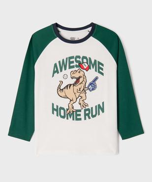 Tee-shirt manches longues en coton imprimé garçon vue1 - GEMO (ENFANT) - GEMO