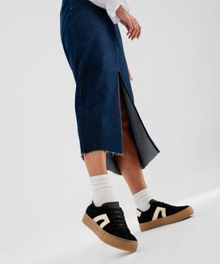 Baskets dessus cuir avec patchs léopard femme - Camps United vue7 - CAMPS - GEMO