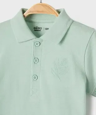 Ensemble 2 pièces bébé garçon short et polo vue2 - GEMO(BEBE DEBT) - GEMO