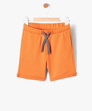 Bermuda en molleton bébé garçon vue1 - GEMO 4G BEBE - GEMO