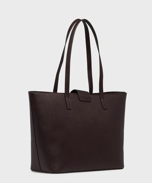 Sac cabas rigide en matière texturée femme vue2 - GEMO (ACCESS) - GEMO