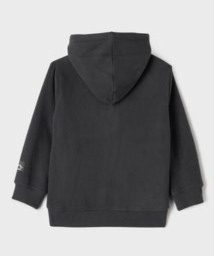 Sweat zippé à capuche doublé sherpa garçon vue4 - GEMO (ENFANT) - GEMO