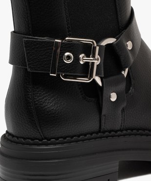 Boots femme à bride fantaisie style Chelsea semelle crantée vue6 - 5 MILES - GEMO