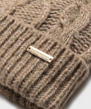 Bonnet en maille torsadée femme - LuluCastagnette vue2 - LULU CASTAGNETT - GEMO