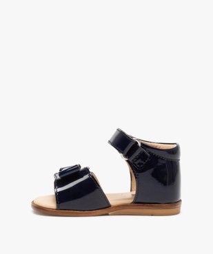 Sandales premiers pas bébé fille vernies en cuir – NA! vue3 - NA! - GEMO