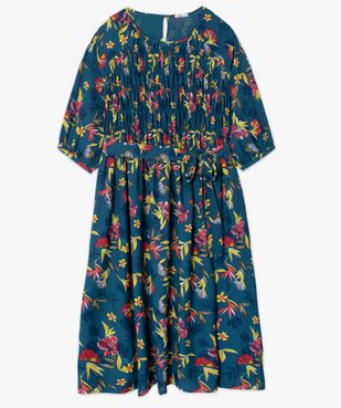 Robe femme grande taille imprimée avec buste froncé vue4 - GEMO (G TAILLE) - GEMO