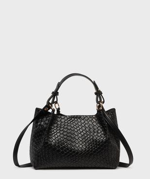 Sac à main souple et texturé avec bandoulière amovible femme vue1 - GEMO (ACCESS) - GEMO