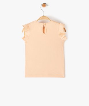 Tee-shirt bébé fille imprimé à manches volantées – Disney vue3 - DISNEY DTR - GEMO