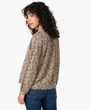 Blouse femme à manches longues à motifs fleuris vue3 - GEMO(FEMME PAP) - GEMO