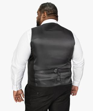 Gilet homme grande taille sans manches en matière satinée vue3 - GEMO (G TAILLE) - GEMO
