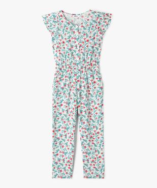 Combinaison pantalon fluide à manches volantées fille vue1 - GEMO 4G FILLE - GEMO