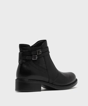 Bottines femme dessus en cuir avec détails fantaisie et à zip - Tanéo vue4 - TANEO GEMO FOR GOOD - GEMO