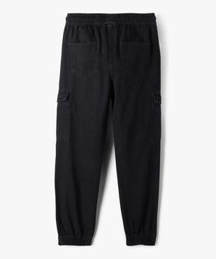 Pantalon cargo en coton taille élastique garçon vue5 - GEMO (JUNIOR) - GEMO