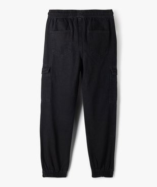 Pantalon cargo en coton taille élastique garçon vue5 - GEMO (JUNIOR) - GEMO