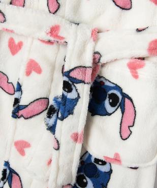 Robe de chambre à capuche en maille douillette Stitch fille - Disney vue2 - LILO & STITCH - GEMO