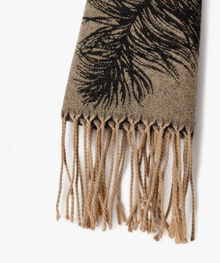 Écharpe pailletée motif jacquard recto verso femme vue2 - GEMO (ACCESS) - GEMO