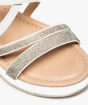Sandales femme à talon compensé et strass vue6 - GEMO(URBAIN) - GEMO