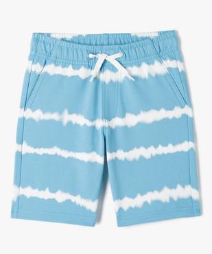 Bermuda garçon en maille à taille élastiquée vue1 - GEMO (ENFANT) - GEMO