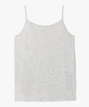 Débardeur en coton extensible à fines bretelles fille vue3 - GEMO 4G FILLE - GEMO
