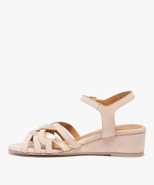 Sandales femme à talon dessus cuir brillant – Pierre Cardin vue3 - PIERRE CARDIN D - GEMO