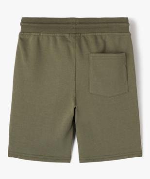 Bermuda en maille avec ceinture en bord-côte garçon vue3 - GEMO (ENFANT) - GEMO