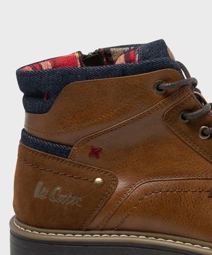 Boots à lacets et zip avec détails en jean homme  - Lee Cooper vue6 - LEE COOPER - GEMO
