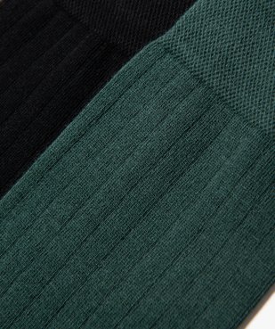 Chaussettes en maille côtelée homme (lot de 2) vue2 - GEMO(HOMWR HOM) - GEMO