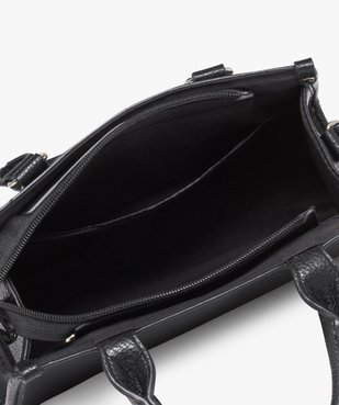 Sac à main grainé compact avec bandoulière amovible femme vue3 - GEMO (ACCESS) - GEMO