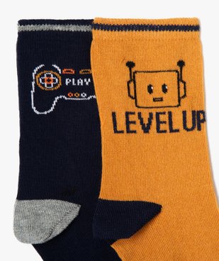 Chaussettes à motifs jeux vidéo garçon (lot de 3) vue2 - GEMO (ENFANT) - GEMO