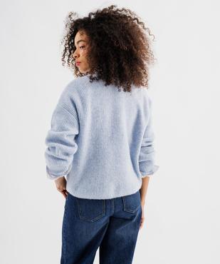 Pull maille col rond femme vue3 - GEMO 4G FEMME - GEMO