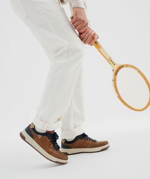 Baskets de ville avec col en denim homme - Urban Steps vue1 - URBAN STEPS - GEMO