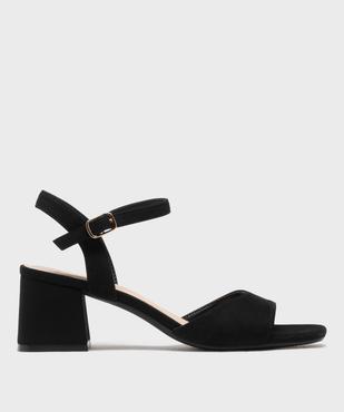 Sandales à talon toucher velours femme - Valentina Baldano vue1 - FOLLOW ME - GEMO