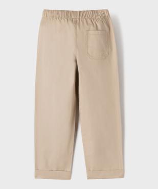 Pantalon chino avec taille ajustable garçon vue3 - GEMO (ENFANT) - GEMO