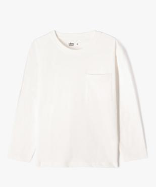 Tee-shirt à manches longues avec poche poitrine garçon vue2 - GEMO (ENFANT) - GEMO