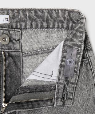 Bermuda en jean taille haute finition sans coutures fille vue2 - GEMO 4G FILLE - GEMO