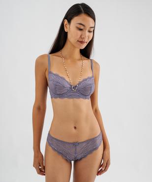 Culottes en dentelle et tulle femme (lot de 2) vue8 - GEMO(HOMWR FEM) - GEMO