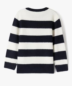 Pull rayé en maille garçon - LuluCastagnette vue3 - LULUCASTAGNETTE - GEMO