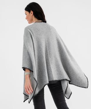 Gilet poncho uni femme vue3 - GEMO (ACCESS) - GEMO
