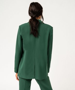 Veste blazer coupe droite fermeture un bouton femme vue3 - GEMO(FEMME PAP) - GEMO