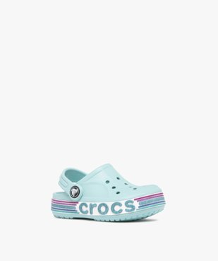 Sabots souples fille à semelle épaisse et pailletée Bayaband Rainbow Glitter - Crocs vue2 - CROCS - GEMO