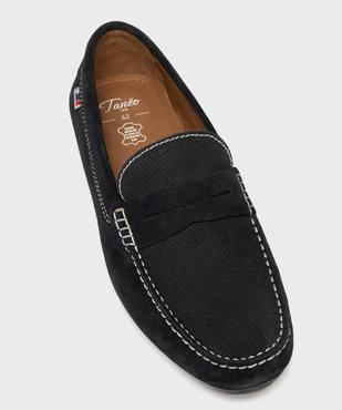 Mocassins en cuir velours homme - Tanéo vue5 - TANEO - GEMO