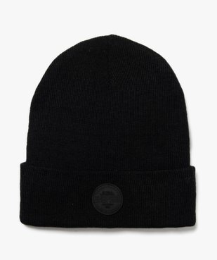 Bonnet en fine maille unie à revers garçon  vue2 - GEMO 4G GARCON - GEMO
